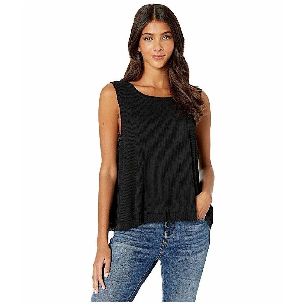 Free People We the Free Black New Love Swing Tank Top S
